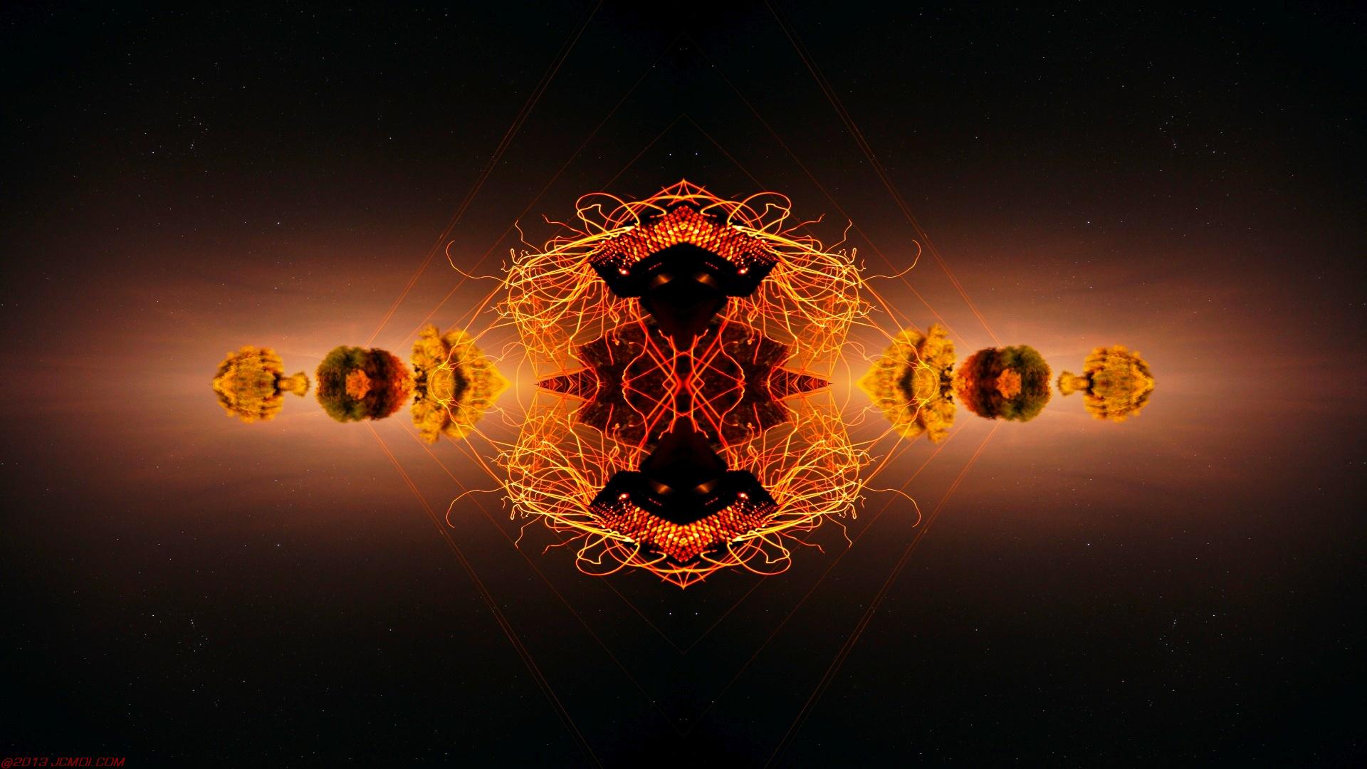 Chimney Sparks Abstract Artwork Timelapse Still Images